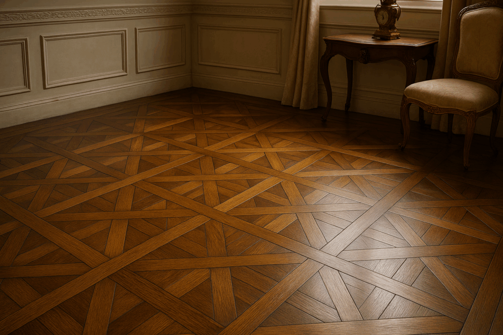 découvrez l'élégance et le raffinement des panneaux de parquet de style versailles, alliant tradition et modernité. apportez une touche de luxe intemporelle à votre intérieur avec ce revêtement au design authentique, parfait pour sublimer votre espace de vie.