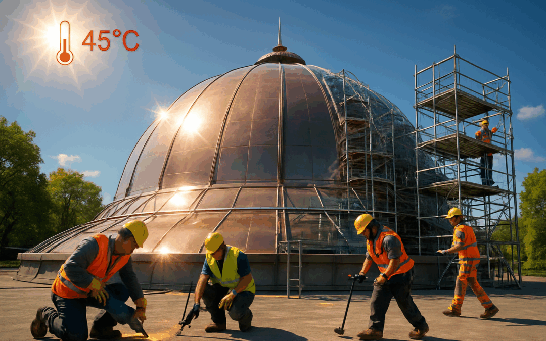 Des températures allant jusqu’à 45 degrés : la rénovation énergétique de la coupole d’Ester Technopole à Limoges a débuté