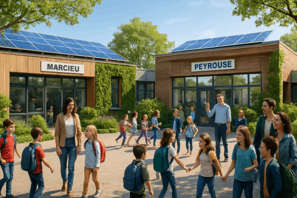 découvrez la réouverture des écoles marcieu et peyrouse à marguerittes après une rénovation énergétique complète, alliant confort et écologie pour un environnement d'apprentissage optimal.
