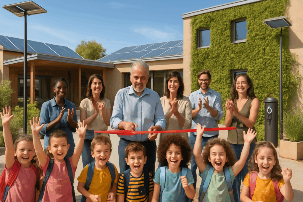 découvrez l'inauguration des écoles marcieu et peyrouse à marguerittes, rénovées pour promouvoir un avenir énergétique durable et innovant.