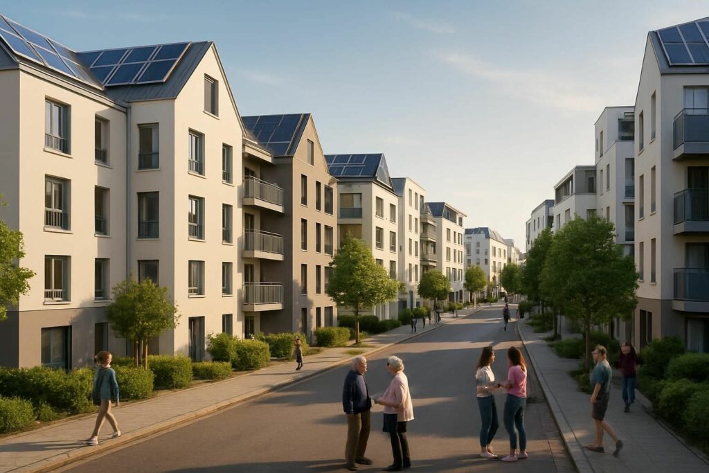 à angers, près de 200 logements ont été rénovés pour améliorer la performance énergétique du quartier, contribuant ainsi à un cadre de vie plus durable et confortable.