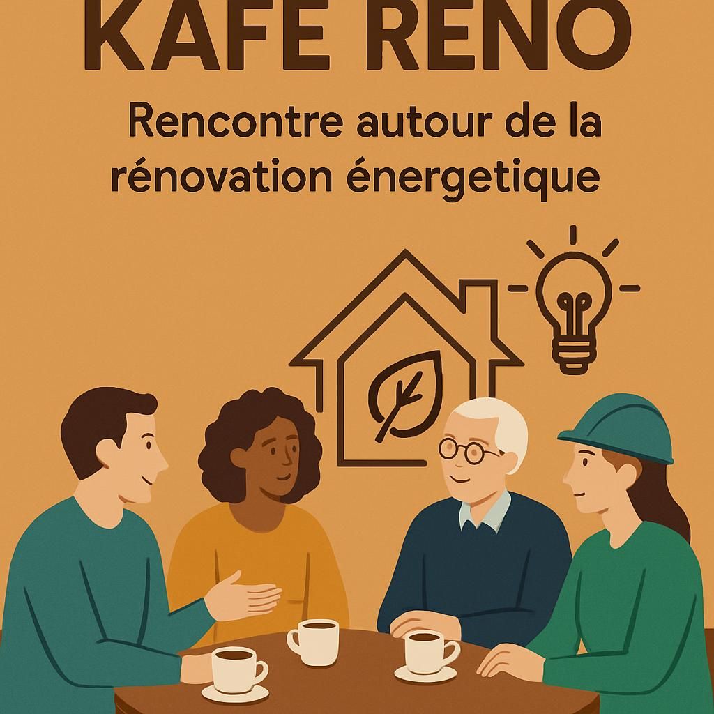 des kafé réno : des rencontres chaleureuses pour accompagner les particuliers dans leurs projets de rénovation énergétique, alliant conseils pratiques et convivialité.