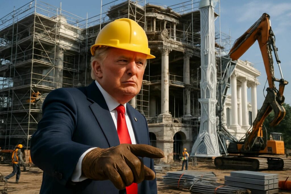 découvrez comment donald trump a transformé la maison-blanche en poussant la rénovation à l'extrême, suscitant débats et réactions.