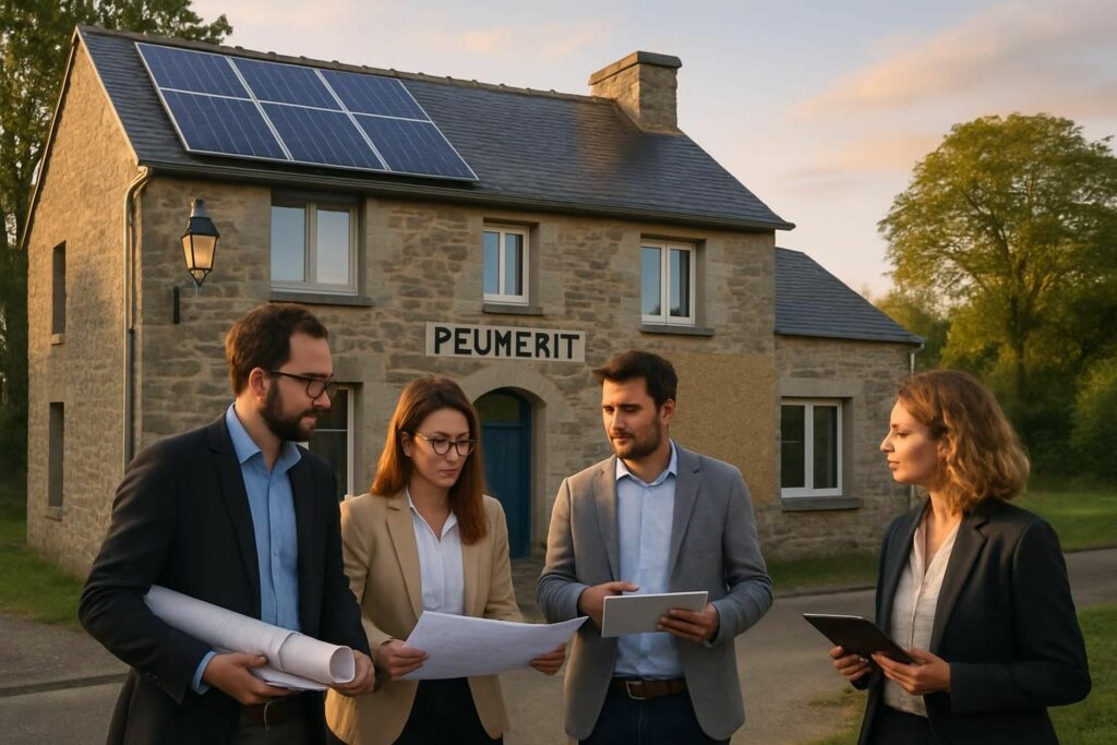 peumerit entame la rénovation énergétique de ses bâtiments communaux grâce à la collaboration avec un nouveau cabinet d'architectes, visant à améliorer l'efficacité énergétique et le confort des infrastructures.