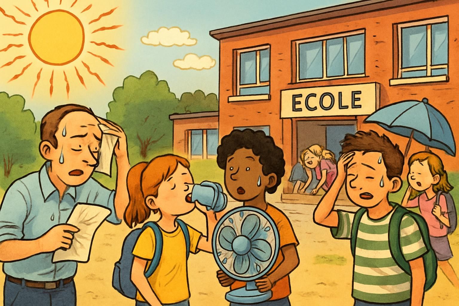 découvrez comment les collectivités innovent pour adapter les écoles face à la canicule et aux défis du changement climatique, assurant ainsi le confort et la sécurité des élèves.
