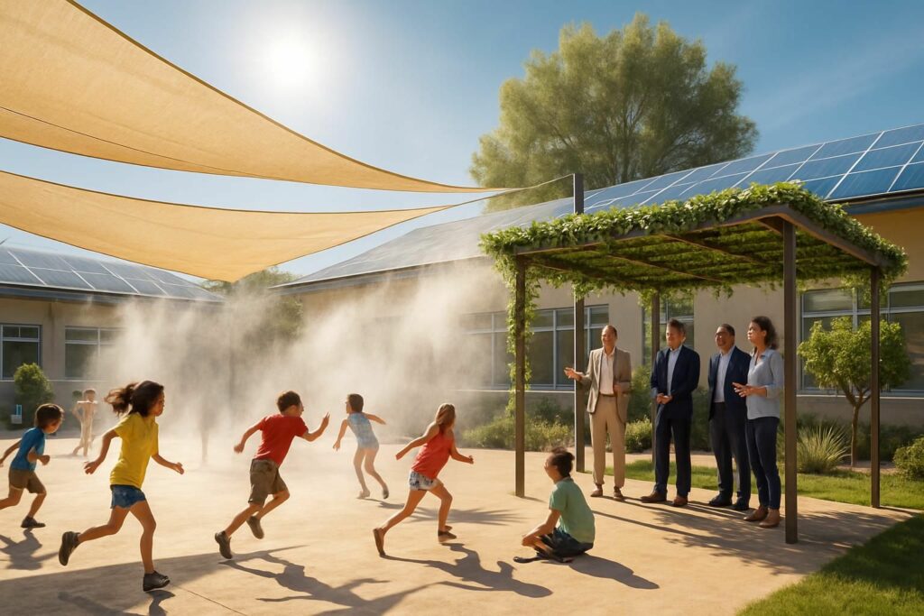 découvrez comment les collectivités innovent pour adapter les écoles aux fortes chaleurs liées à la canicule et au changement climatique, assurant confort et sécurité aux élèves.