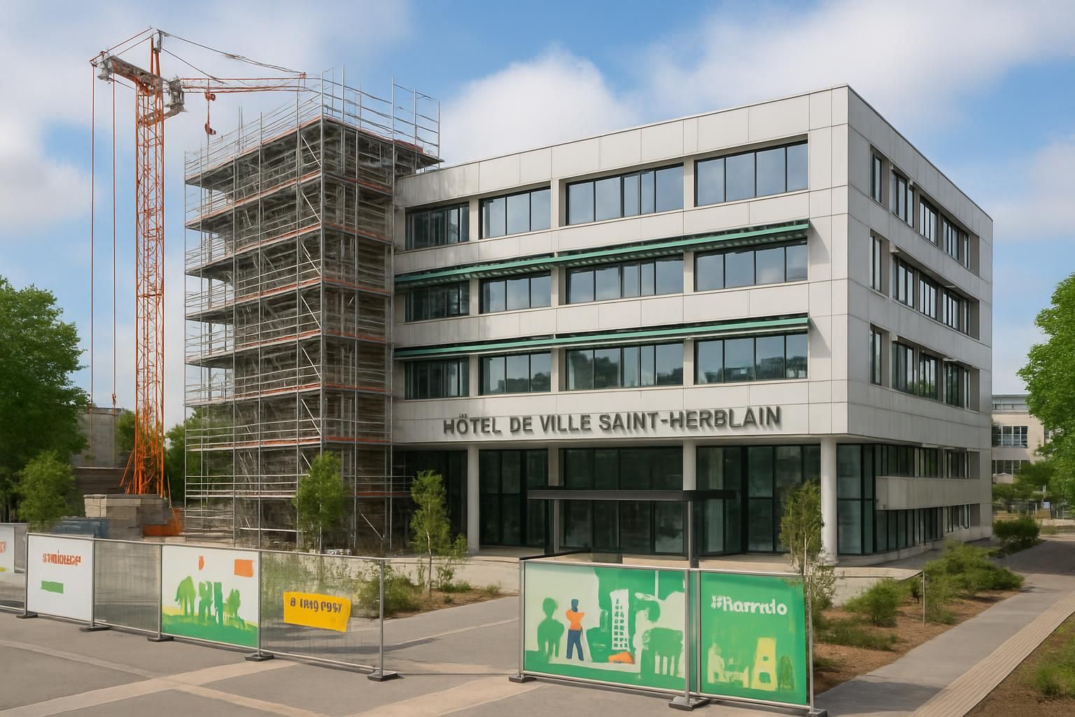 découvrez le début des travaux de rénovation à l'hôtel de ville de saint-herblain, marquant un nouveau chapitre pour ce bâtiment emblématique au cœur de la ville.