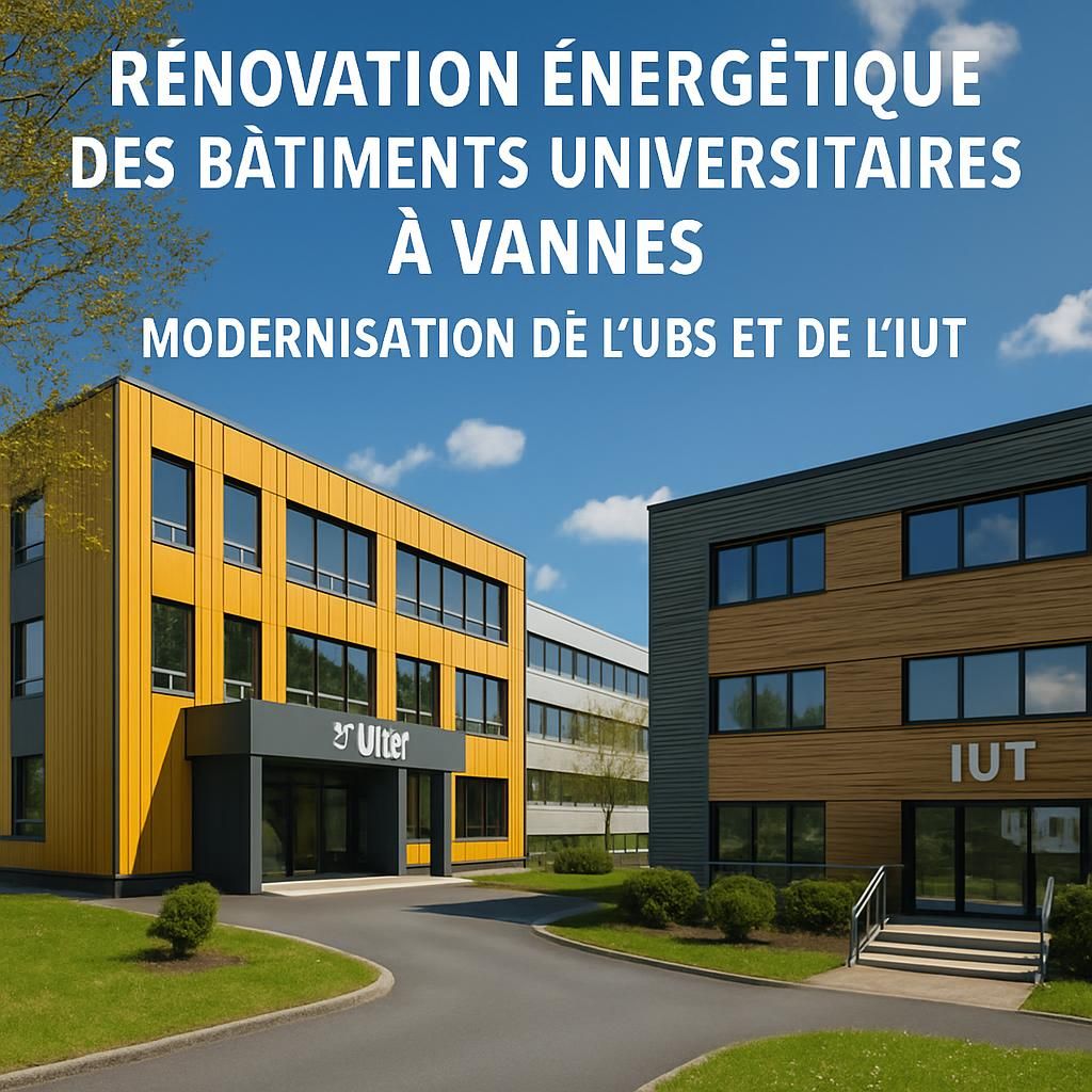 l’agglomération de vannes investit dans la rénovation énergétique de l’ubs et de l’iut, favorisant un cofinancement stratégique pour un avenir durable.