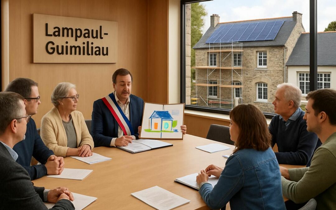 le conseil municipal de lampaul-guimiliau valide la rénovation énergétique de l’école éric-tabarly, un projet visant à améliorer les performances énergétiques et le confort des élèves.