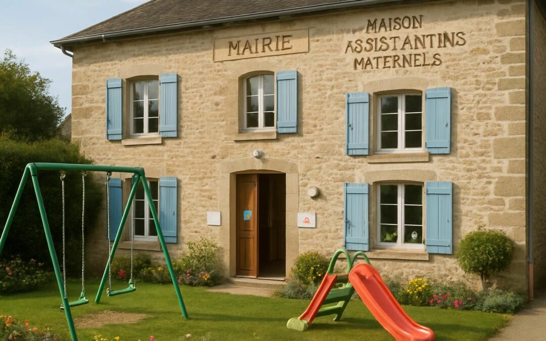 L’ancienne mairie de Mâle reconvertie en maison accueillant des assistants maternels