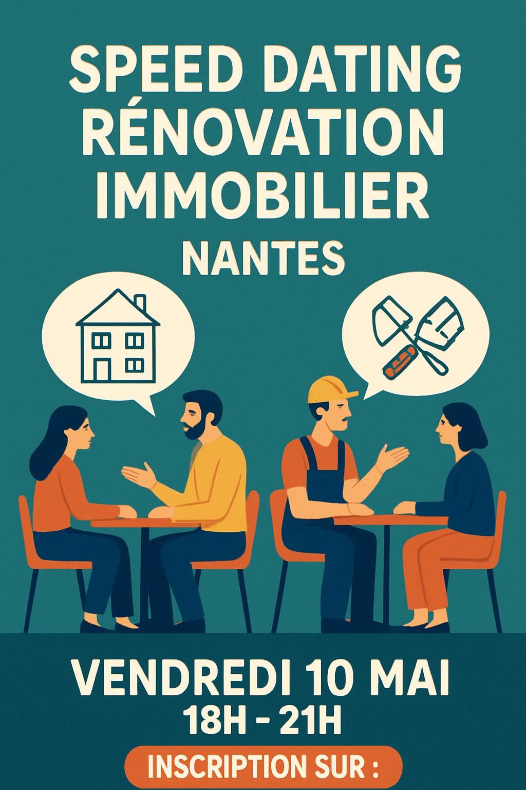 participez à un speed dating immobilier dans le sud de nantes et rencontrez des experts en rénovation pour concrétiser vos projets rapidement et efficacement.