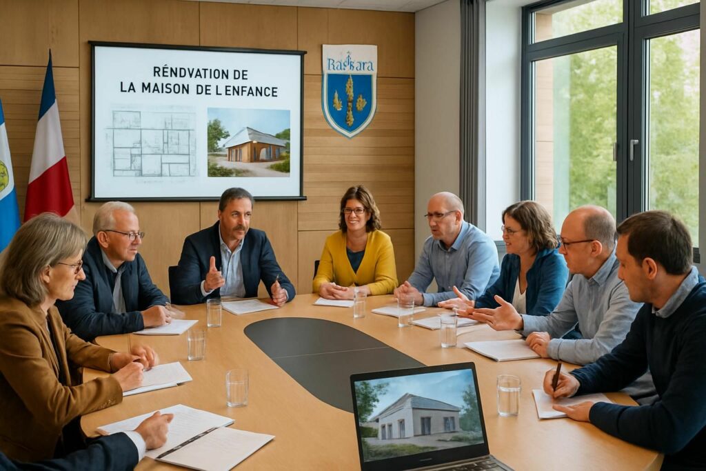 le conseil municipal de saint-évarzec s'est réuni le mardi 21 juillet pour discuter en priorité de la rénovation de la maison de l’enfance, un projet central pour la commune.