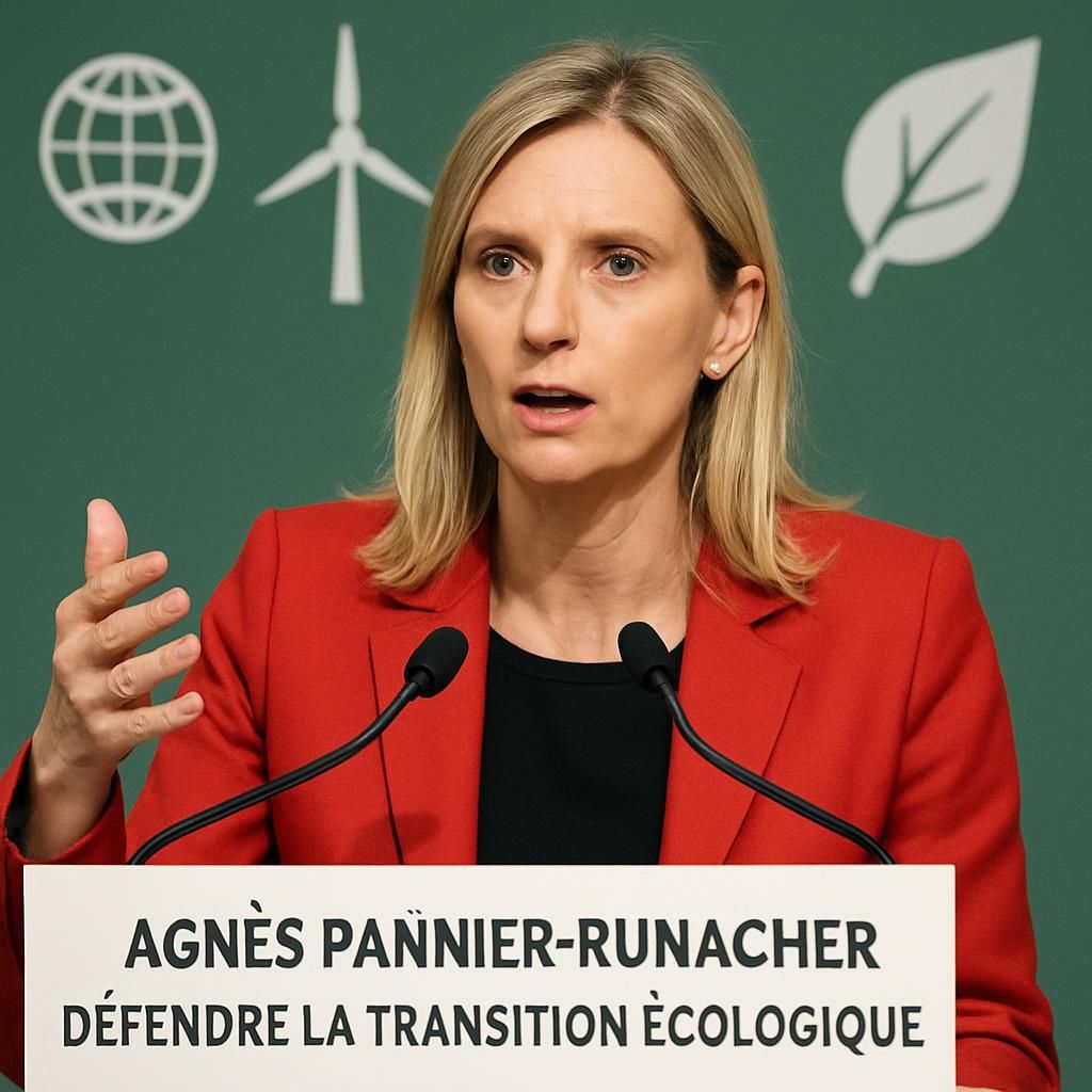 agnès pannier-runacher répond avec énergie aux accusations, défendant avec conviction les succès écologiques du gouvernement macron.