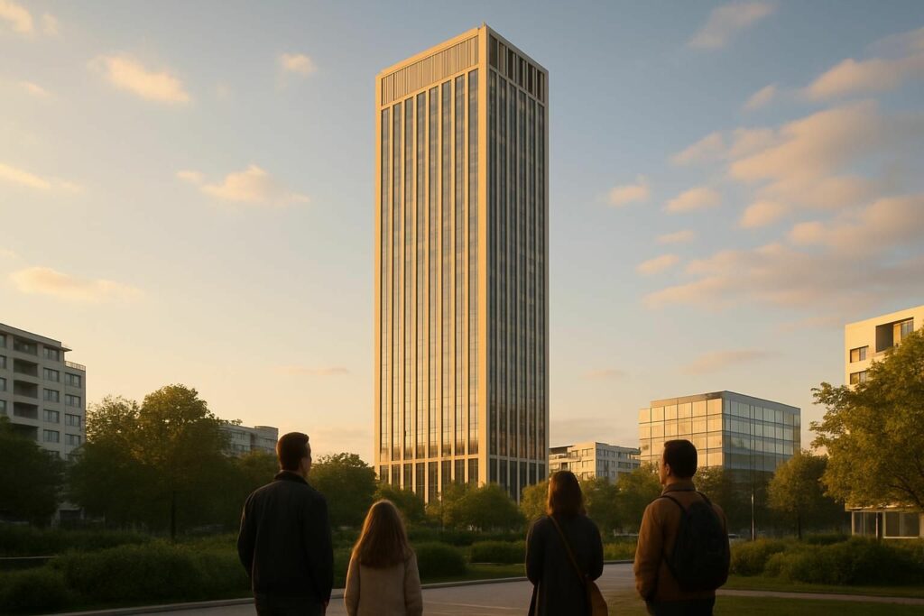 découvrez la tour emblématique de 113 mètres dans les hauts-de-seine avant sa transformation finale. une invitation unique à explorer son histoire et son avenir.