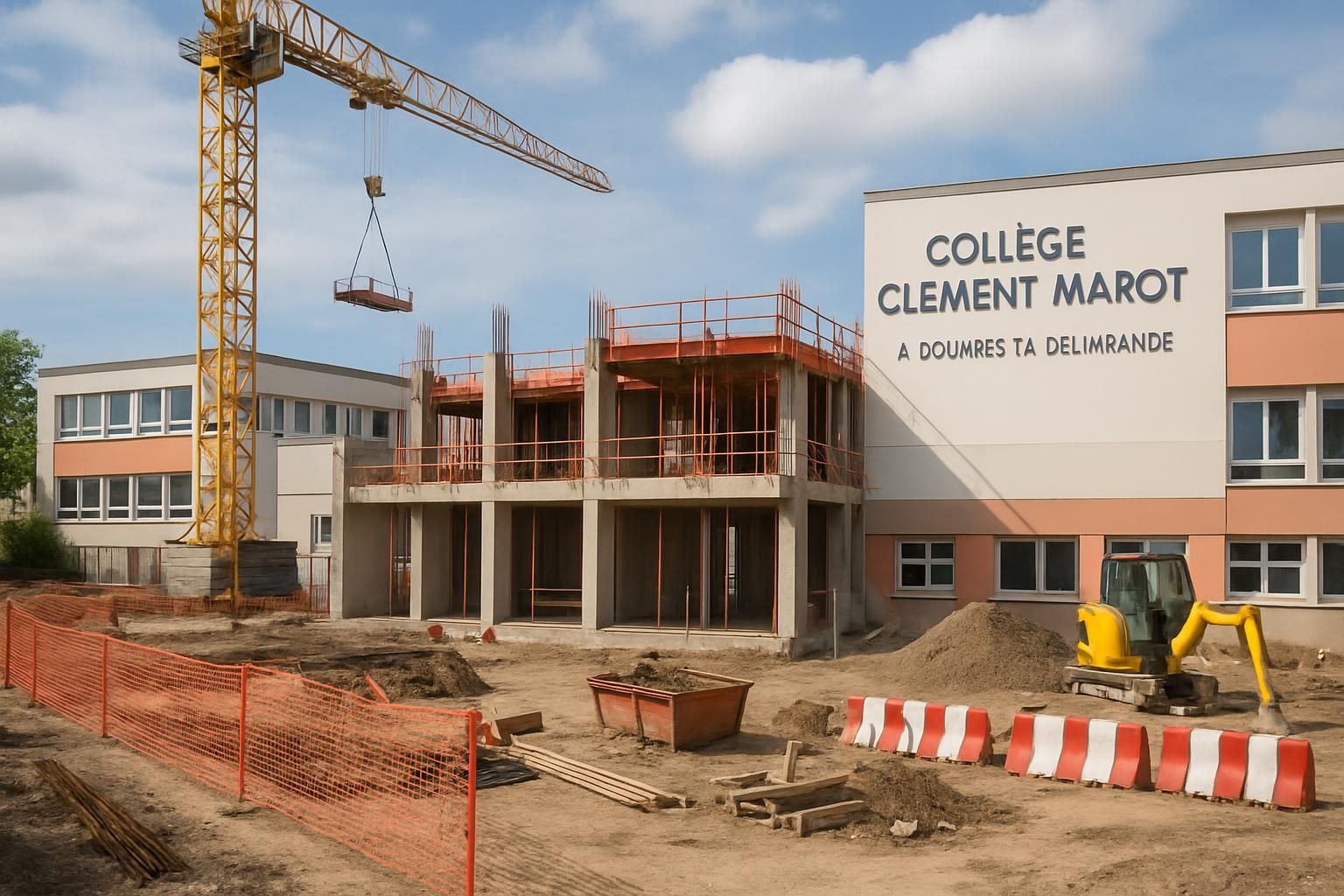 début des travaux importants de rénovation d'un collège dans le nord de caen, avec un investissement de 15 millions d'euros pour moderniser les infrastructures et améliorer le cadre éducatif.