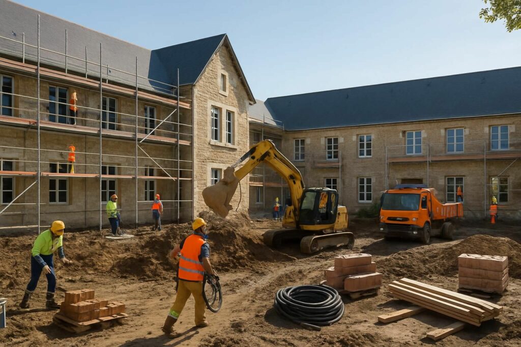 découvrez comment les collèges de l'eure se transforment en chantiers pendant les vacances scolaires pour améliorer les infrastructures et offrir un meilleur cadre aux élèves.