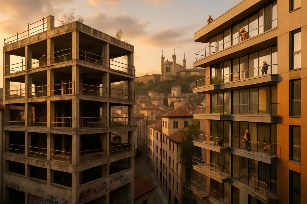 découvrez pourquoi le projet immobilier de luxe à plus de 12 000 € le m² à vieux-lyon a été abandonné et comment un nouveau projet voit désormais le jour dans ce quartier historique.