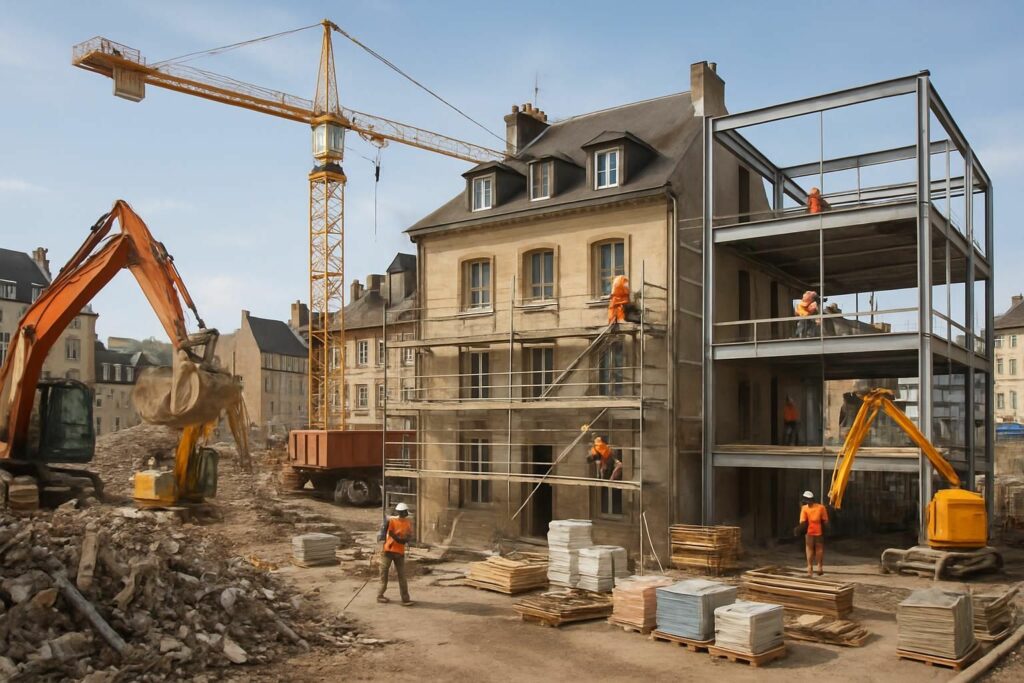 partelios à lisieux : expert en démolition, rénovation et reconstruction, au service de la transformation urbaine pour un développement durable et harmonieux.